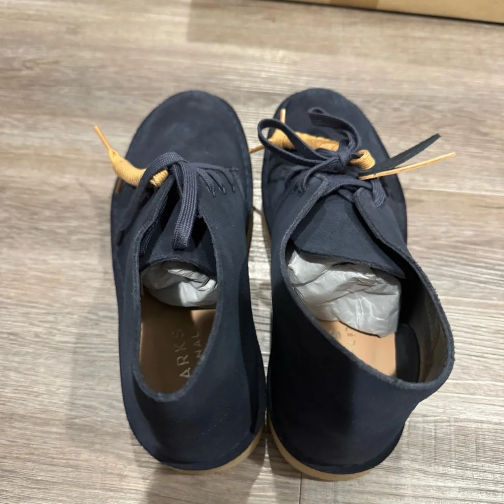 Clarks Original Desert Coal Navy Suede Chukka Boots